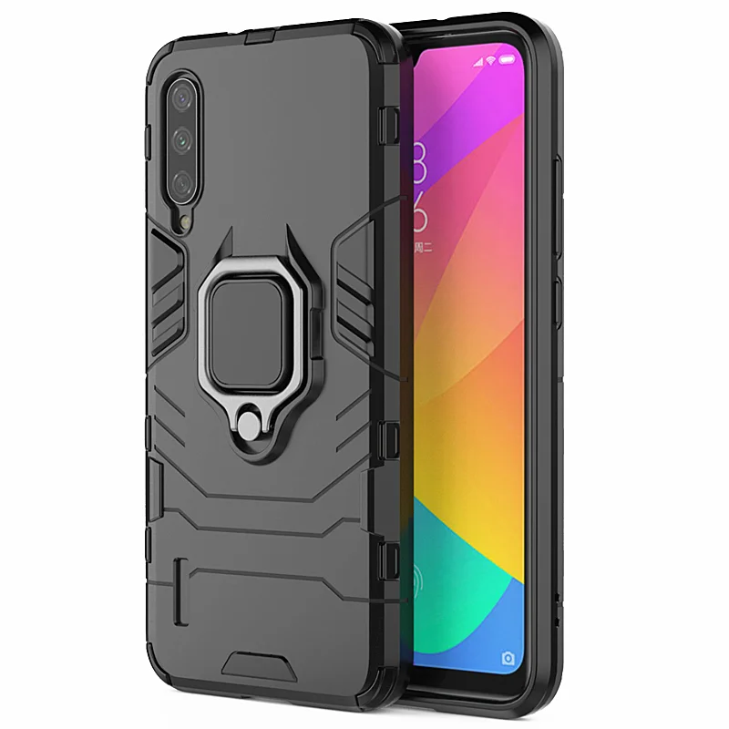 Xiaomi Mi 9 Lite A3 Lite Гибридный противоударный бронированный автомобильный чехол для телефона с кольцом-подставкой для Mi A3Lite 9 Lite CC9 CC9E чехол-Кобура