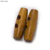 10pcs Olives Buttons 2 Hole Wood Toggle Sewing Craft DIY Accessory Compatible With Clothing Coat Jacket Blazer Bag 4