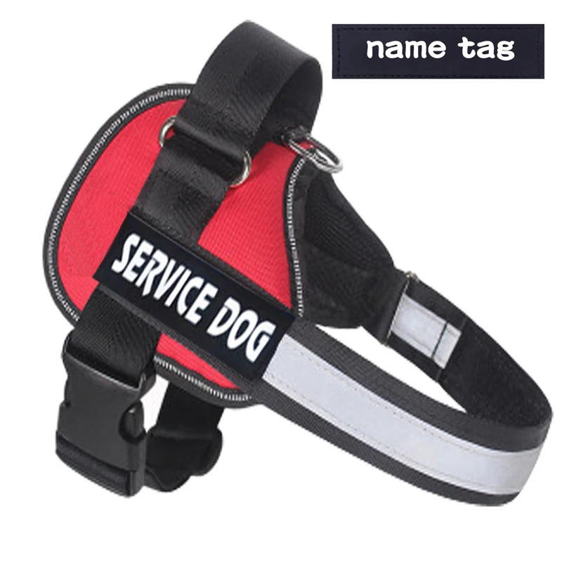 Adjustable Nylon Dog Harness Reflective Dog Collar Personalized Dog Harness Small Medium Large Dog Harness Vest 