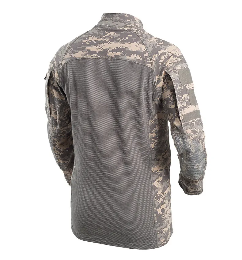 Outdoor Uomini Tactical Camicette Militare di Caccia Dell'esercito Manica Lunga T-Shirt di Ripresa Camo Escursionismo Camouflage Army Combattimento Camicia Abbigliamento