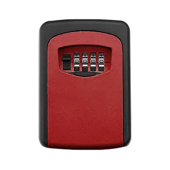 

4 Digit Combination Key Lock Box Wall Mount Safe Security Storage Case Organizer