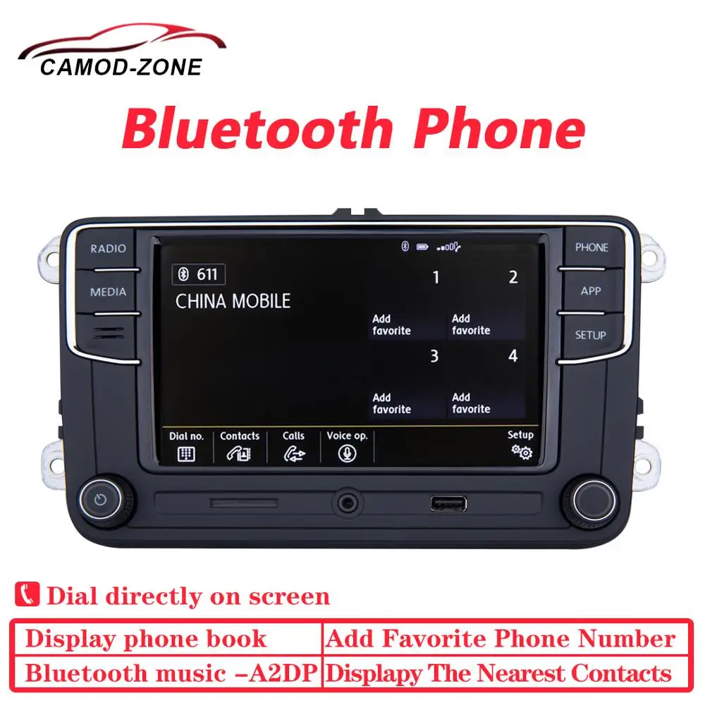RCD330 Plus RCD330G Carplay Mirrorlink MIB Car Radio Classia DEASY 6RD 035 187B For VW Golf 5 6 Jetta CC MK6 MK5 Passat Tiguan