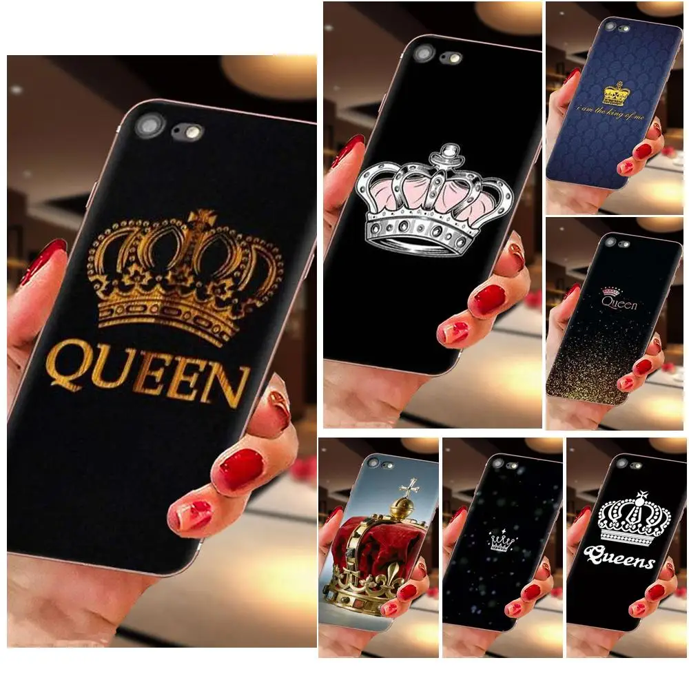 Роскошный мягкий чехол King Queen Crowns для Samsung Galaxy A51 A71 A81 A90 5G A91 A01 S11 S11E S20 Plus Ultra |
