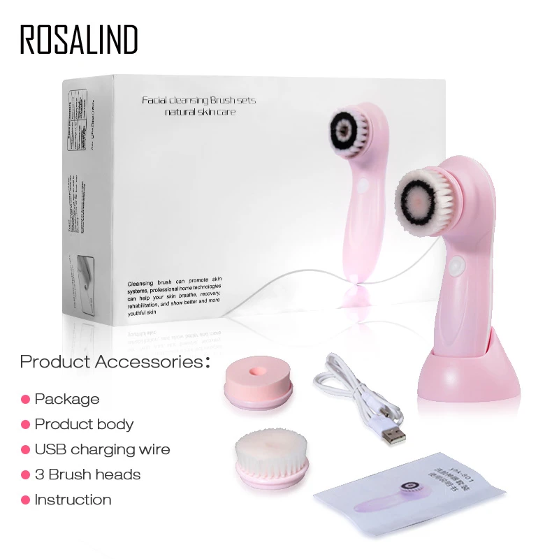 electric facial cleansing brush set