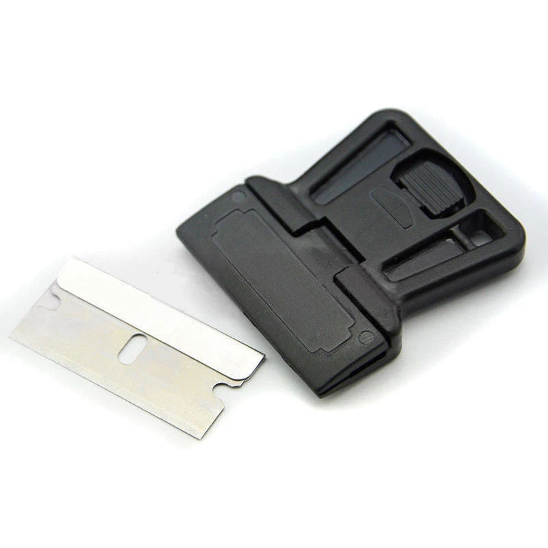 

Mini Razor Blades Scraper One-Sided Razor Painting Scraper Holder Handle Tool