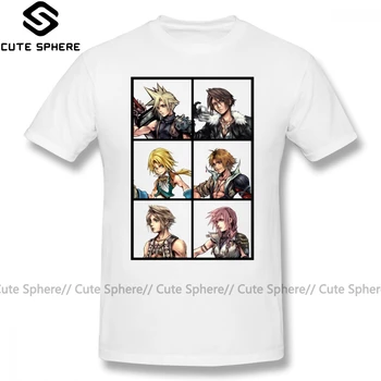 

Final Fantasy T Shirt Final Fantasy Characters Design Cloud Squall Zidane Tidus Vaan Lightning T-Shirt Cotton Tee Shirt Tshirt