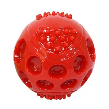 

Red Large Stretch Pet Dog Toy Ball Vocal Ball Toy Harder Bite Resistant Training Toy Dog Molar Toy