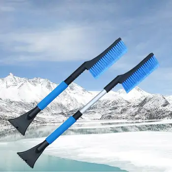 

2-in-1 Retractable Snow Brush Car portable Ice Scraper Shovel Window Windshield Wiper Brush alloy deicing frost snow removal