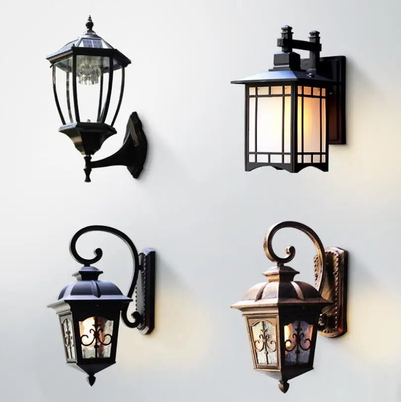 Outdoor wall lamp waterproof European retro loft industrial wind balcony Nordic exterior light garden | Лампы и освещение
