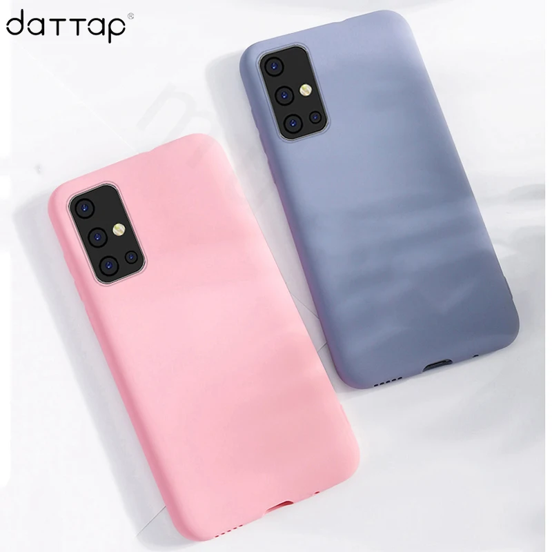 For Samsung A51 A71 Case Original Liquid Silicone Soft TPU Protective Back Cover for Galaxy Phone Cases Fundas |