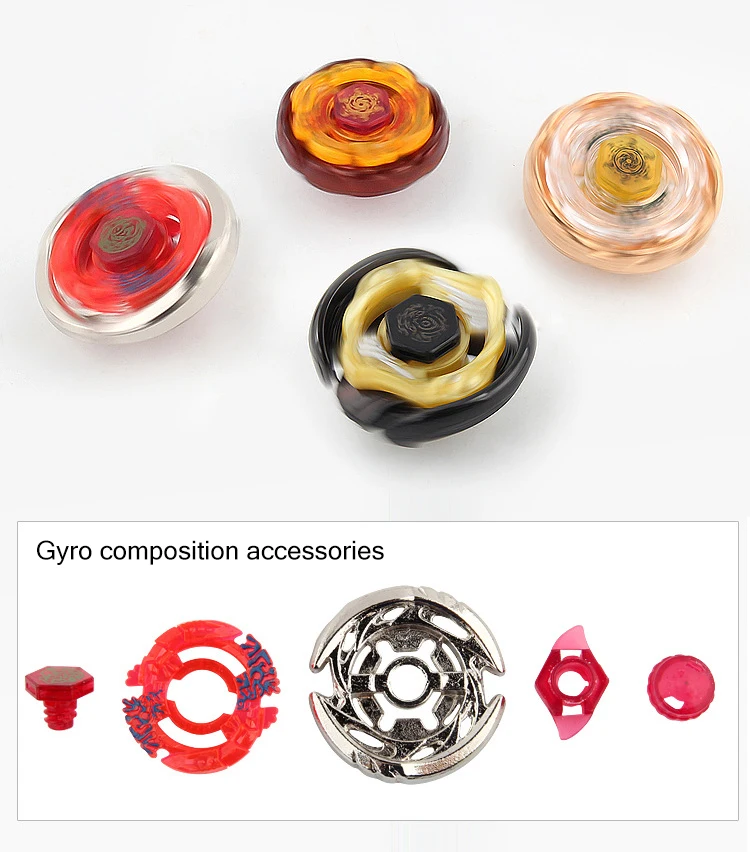 Beyblade Burst Toys Set With Dual Launchers,Beyblade Metal Fusion Spinning Top Toys For Competition (6)