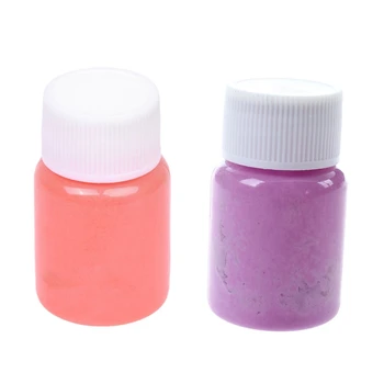 

2 Pcs 20G Glow in the Dark Acrylic Luminous Paint Bright Pigment Party Decoration DIY , Orange Red & Purple
