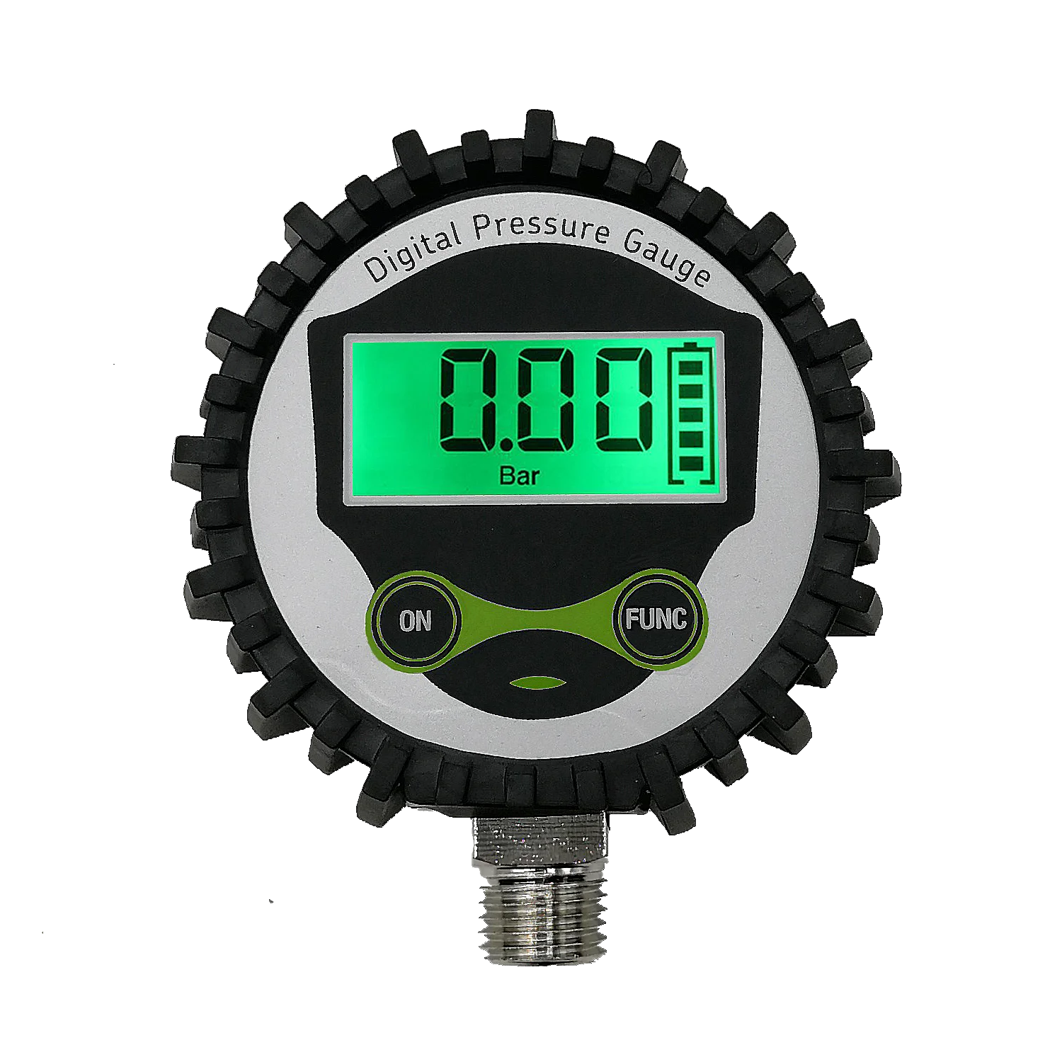 DigitalLowPressureGaugewith14NPTBottomConnectorandRubber