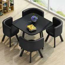 Ensemble de 4 chaises de Table à manger, Table basse de négociation moderne, mobilier de salon, de cuisine