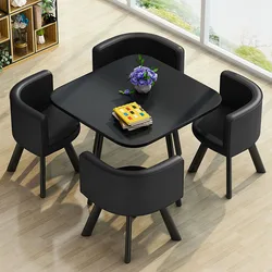 Juego de mesa de comedor moderno, 4 sillas, recepción, mesa de centro, mesa de cocina, muebles para sala de estar