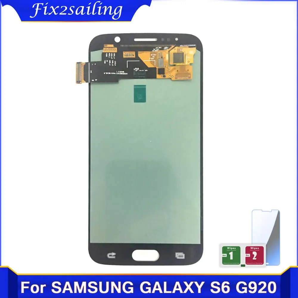ЖК дисплей Super AMOLED для Samsung GALAXY S6 G920 G920F с сенсорным экраном и дигитайзером в сборе