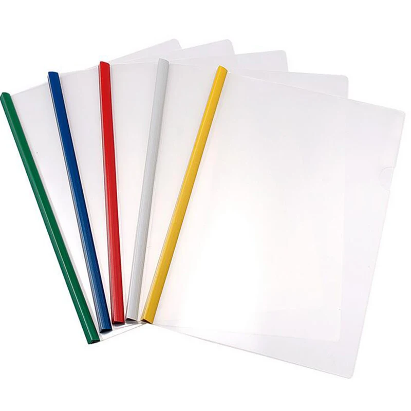 

A4 Clip Concave Convex Printing Color Pull Rod Clip Plastic A4 Specification Pull Rod Clip Report Clip One Bag