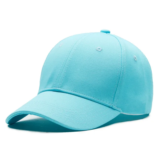 Белая бейсбольная кепка для мужчин sanpback мужские шапки для костей папа шляпа хлопок Casquette размер регулируемый 56-60 - Цвет: Небесно-голубой