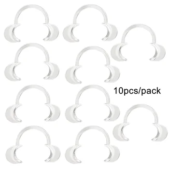 

10pcs/pack C-Type Dental Cheek Retractors Repeat Use Teeth Whitening Mouth Opener Retractor Oral Care Orthodontics Tools
