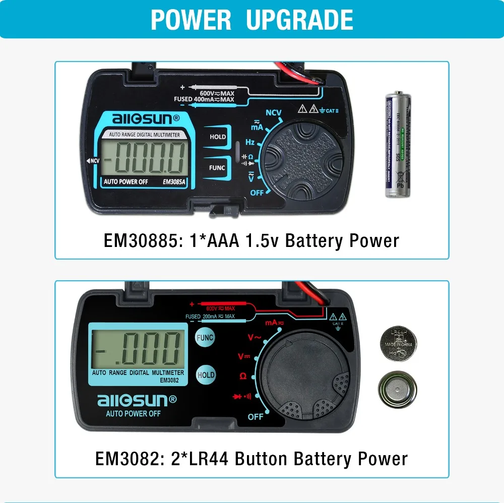 mini escala automática multímetro digital ac dc amperímetro voltímetro ohm ncv capacidade freqüência portátil bolso medidor