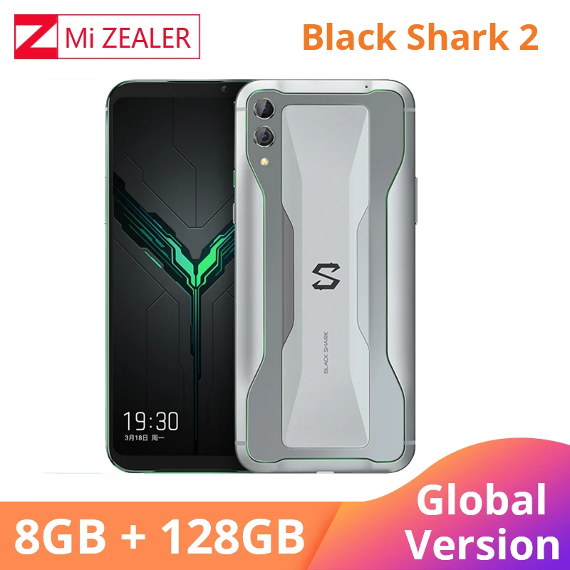 Восьмиядерный QC4.0 глобальная версия Xiaomi Black Shark 2 8 Гб 128 ГБ игровой Смартфон Snapdragon 855 6,3" полный экран мобильного телефона