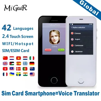 

MiGueRT3 Instant Voice Translator Mobile Phone 2.4-inch Touch Screen WIFI Portable Smart Translator For Learning Travel In Stock