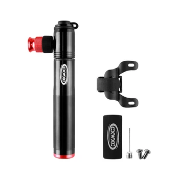 

Cxwxc Mini Portable Bike Pump Valve Adapter Co2 Inflator Hand Pump Ball Air Inflator Cycling Bicycle Pump Black