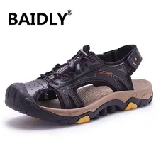 Летняя обувь; мужские сандалии; сандалии из натуральной кожи; качественные мужские пляжные сандалии; мужские кроссовки в римском стиле