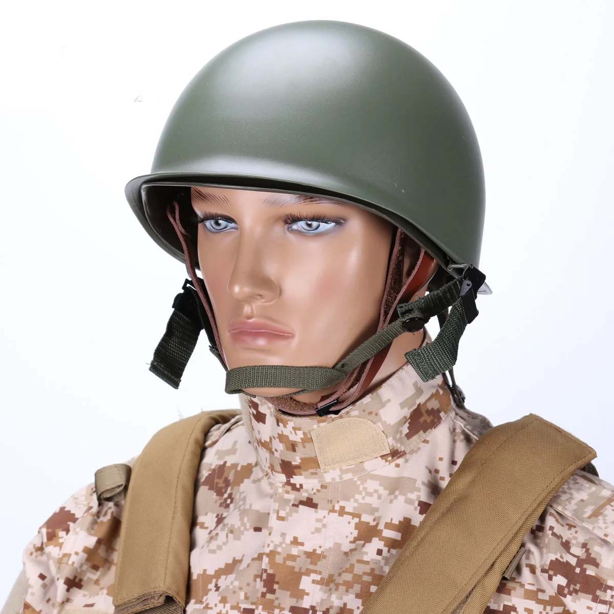

Army Fans Helmet M1 World War II Classic Double Layer Helmet Outdoor Field Operations Riding Helmet Tactical Helmet