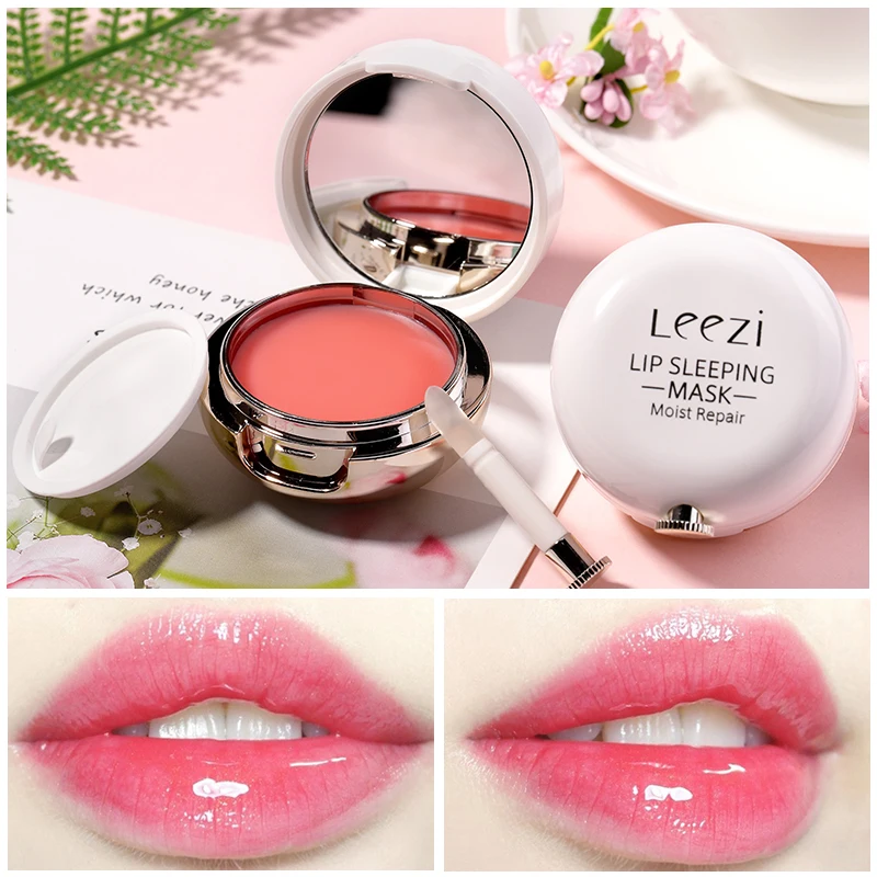 

1 Pc Natural Rose Essential Oil Repair Sleep Lip Mask Repair Lip Color Fade Lip Cream Moisturizing Anti-dry Lip Balm Gel TSLM2