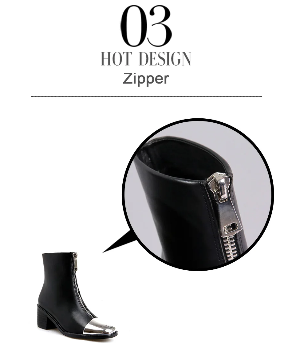 flat heels female boots 