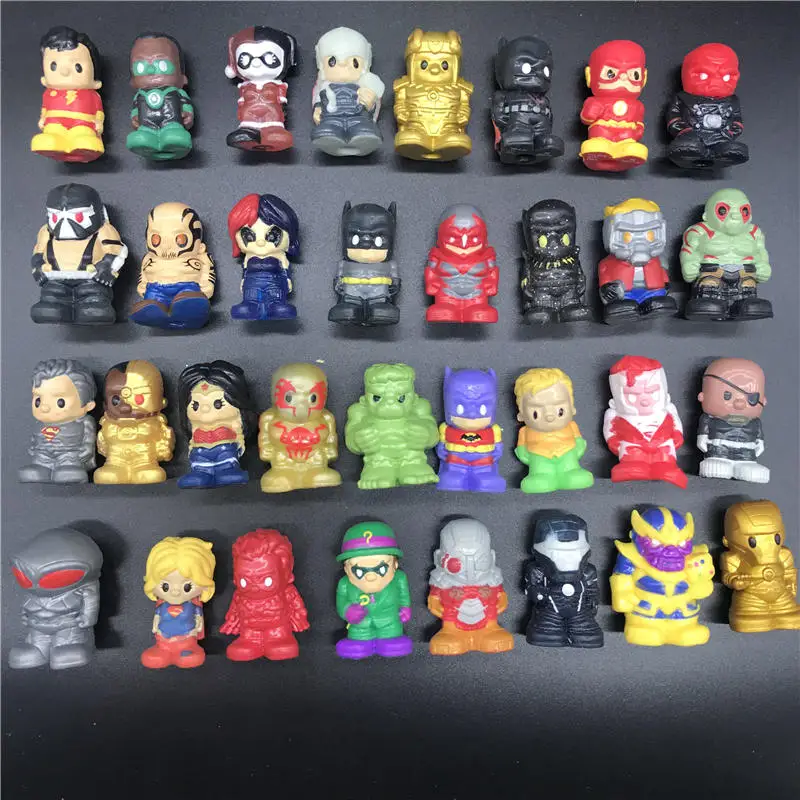 

MARVEL Pencil Toppers Series 1 2 3 The hulk Super Hero Model Figure Spiderman Vinyl Action Soft Squishy Kids Gift