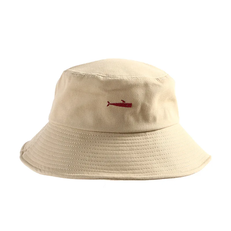 Summer bucket hat for women shark plaid 