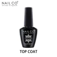 NAIL CO Gel Nail Polish 15ml Base Foundation and No Wipe Top Coat Transparent Primer Soak off Lacquer Rose Gold Varnish 2