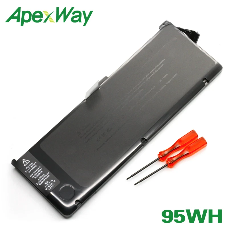 Аккумулятор для ноутбука ApexWay 7,4 V 95Wh A1309 для Apple MacBook Pro 1" A1297(версия 2009) MC226