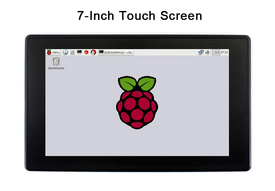 Экран 7 дюймов с ЖК-экраном чехол 7 hdmi touch 1024x600 ips емкостный сенсорный экран с закаленным стеклянным покрытием поддерживает Pi 4