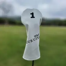 

White Simple Male Female Universal Golf Club Cover Cover Wood Club Cover Ball Cover Protective Cover Club Cover F9O7