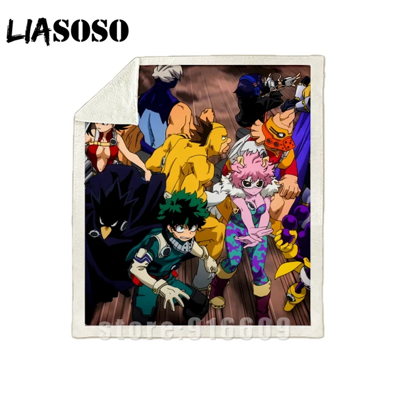 Диван-кровать с рисунком dj My hero Academy Boku no hero офис Harajuku набивное Одеяло-покрывало для путешествий одеяло квилт для софы A30
