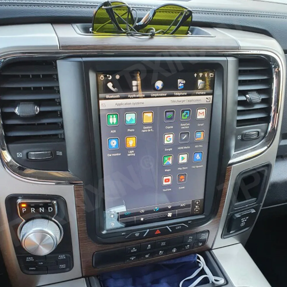 Автомобильный радиоприемник Android 128G Tesla вертикальный экран GPS-навигация для Dodge RAM