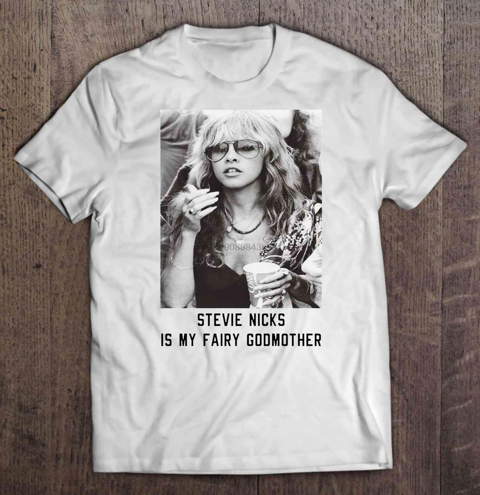 

Men Funny T Shirt Fashion tshirt Stevie Nicks Is My Fairy Godmother Women t-shirt