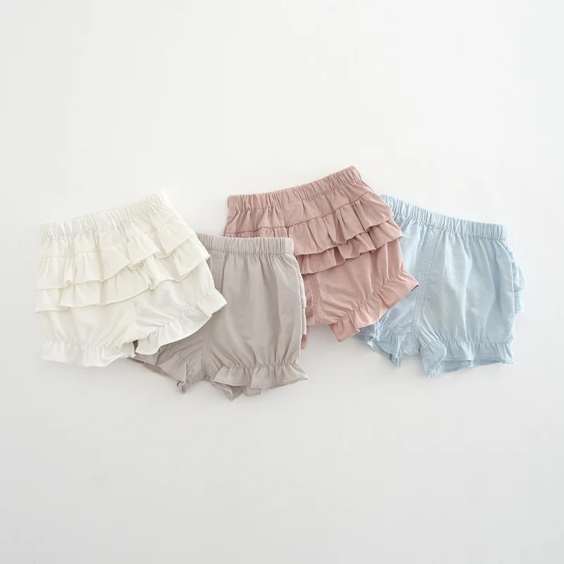 Idea2018 Summer New Style Baby GIRL'S Shorts Baby Solid Color Pure Cotton Fashion Korean-style Cool Crawler 8168