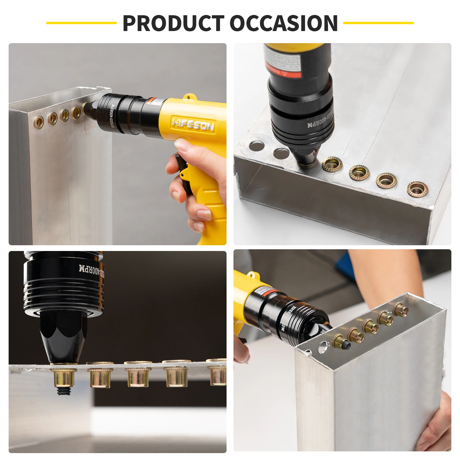 Rivet Gun Rivet Gun Set Rivet Nut Tool Pneumatic Rivet Nut Gun Insert Threaded Pull Setter Riveters Riveting Nuts Rivnut Tool for M3 M4 M5 M6 M8 M10 M12
