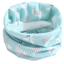 Демисезонный хлопок Детский шарф девочки шарф для девочек, для мальчиков-хомут с круглым воротником для мальчиков и девочек шарф детский воротник детей; воротник с круглым вырезом