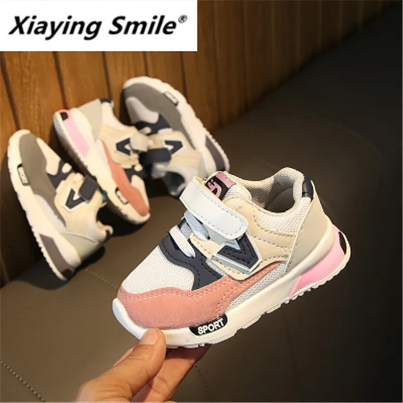 Xiaying Smile/детская обувь; сезон весна-осень; функциональная обувь для мальчиков; детская обувь; спортивная обувь для девочек; прогулочная обувь на мягкой подошве; 518 В