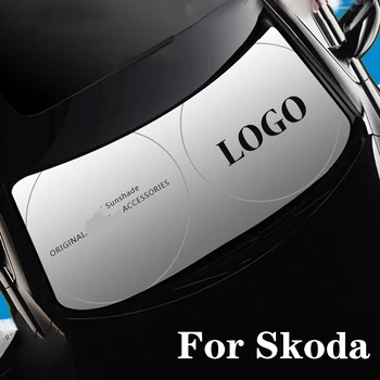 

For Skoda Fabia Kodiaq Octavia 1U 1Z 5E Rapid Superb 3U 3V Yeti Car Sun Visor Front Windshield SunShade Sun Protection In Cars