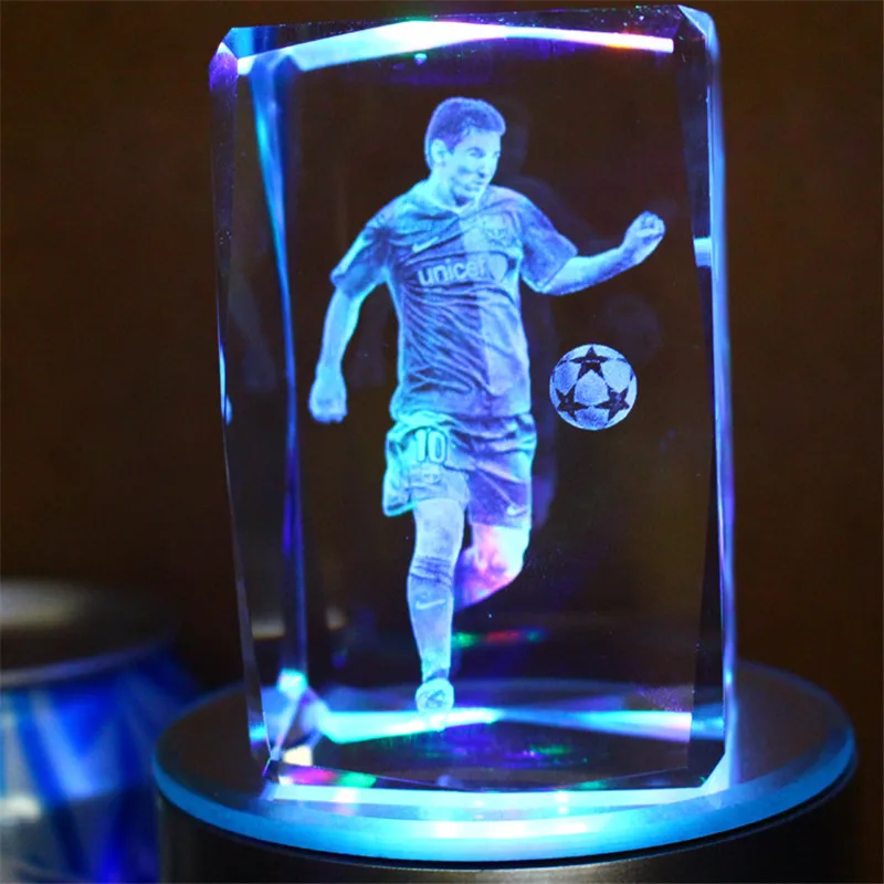K9 Хрустальная лазерная 3D внутренняя скульптура баскетбольный Футбол звезды гравировка статуя статуэтки и миниатюры творческие подарки