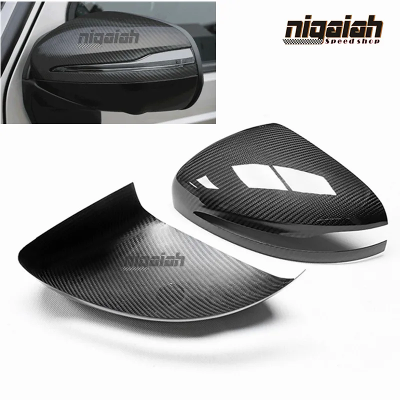 

W464 2019 Dry Carbon Fiber Mirror Covers For Mercedes benz G-Class W464 GLE-Class GLS-Class G63 G500 Side Mirror Cap Replacement