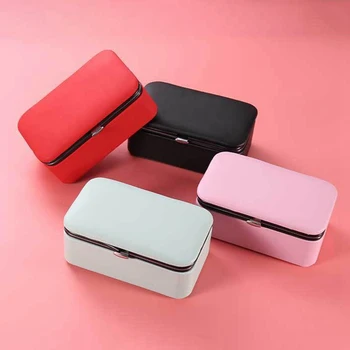 

1PC Cosmetic Bags For Women Travel Handbag Squre Makeup Multi-function Transparent PVC Storage Waterproof Organizer Capacity Bag