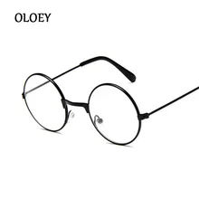 Винтажные круглые очки для детей, металлическая оправа с прозрачной близорукость, оптические прозрачные очки для детей, очки для девочек и мальчиков