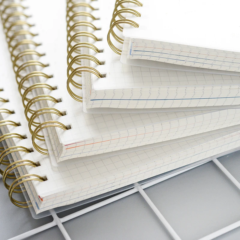 120 Sheets B5/A5/A6 Notebook Double Coil Loose-Leaf Memo Pad PP Cover Pocket Book Blank Grid Horizontal Line Inside Page Planner 120 Sheets B5/A5/A6 Notebook Double Coil Loose-Leaf Memo Pad PP Cover Pocket Book Blank Grid Horizontal Line Inside Page Planner
